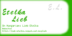 etelka lieb business card